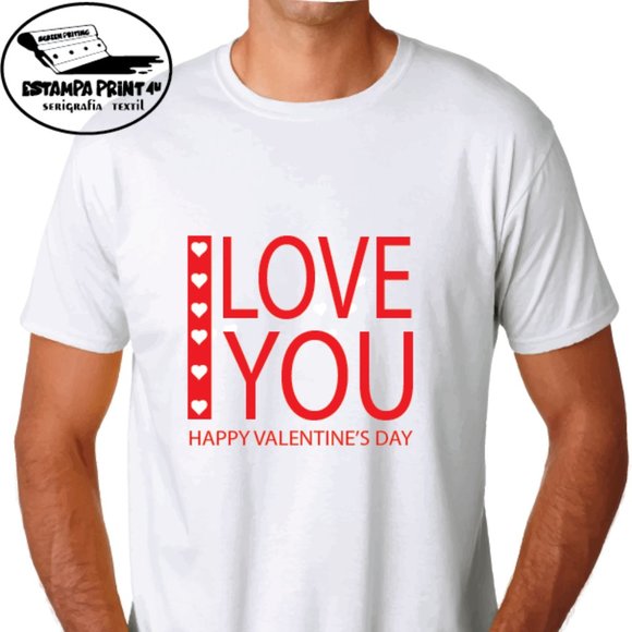 I LOVE YOU T-SHIRT UNISEX VALENTINE'S DAY - Picture 1 of 1